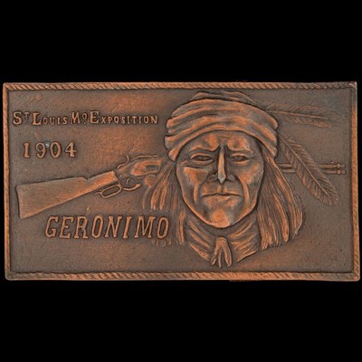 Geronimo Native American Indian Rifle Western Cowboy 80s Vintage Belt ...
