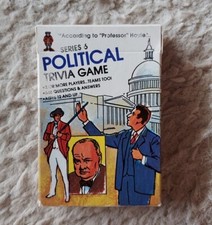 Vtg 1984 Hoyle Pocket Trivia Card Political