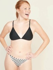 Old Navy Bikini Top Size M- BLACK- NWT