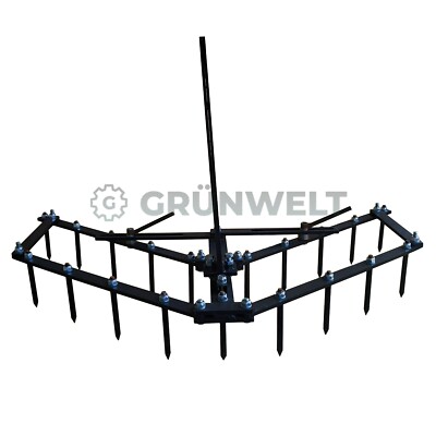 Egge Anbauegge Feldegge Wiesenegge Wiesenstriegel Vertikutierer Anbaugerät 120cm