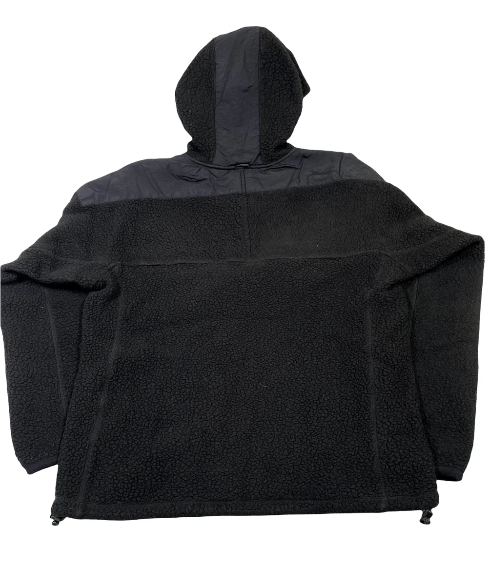 Supreme Polartec Hooded Half Zip Fleece Jacket Black Pre Owned