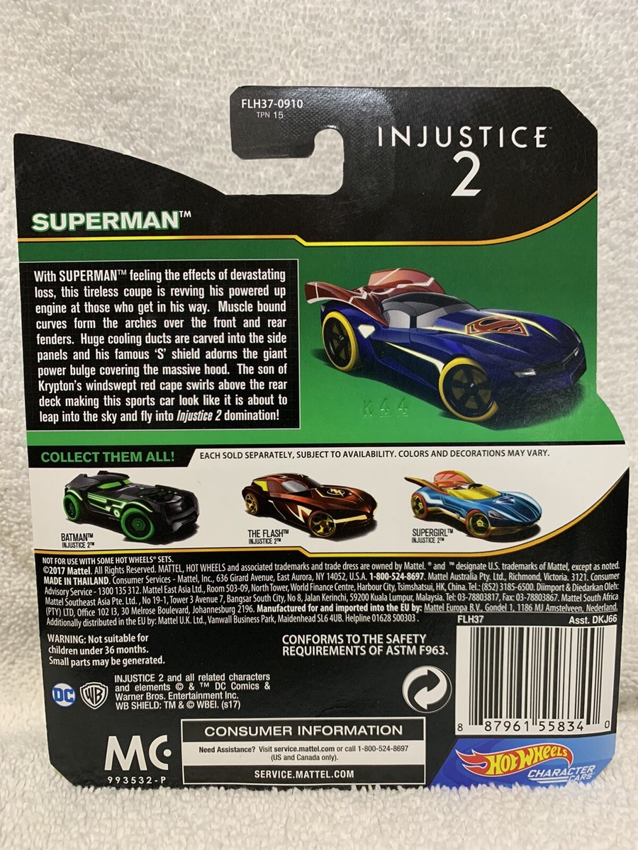 Injustice 2 Hot Wheels Character Car Superman FLH37-0910 | eBay