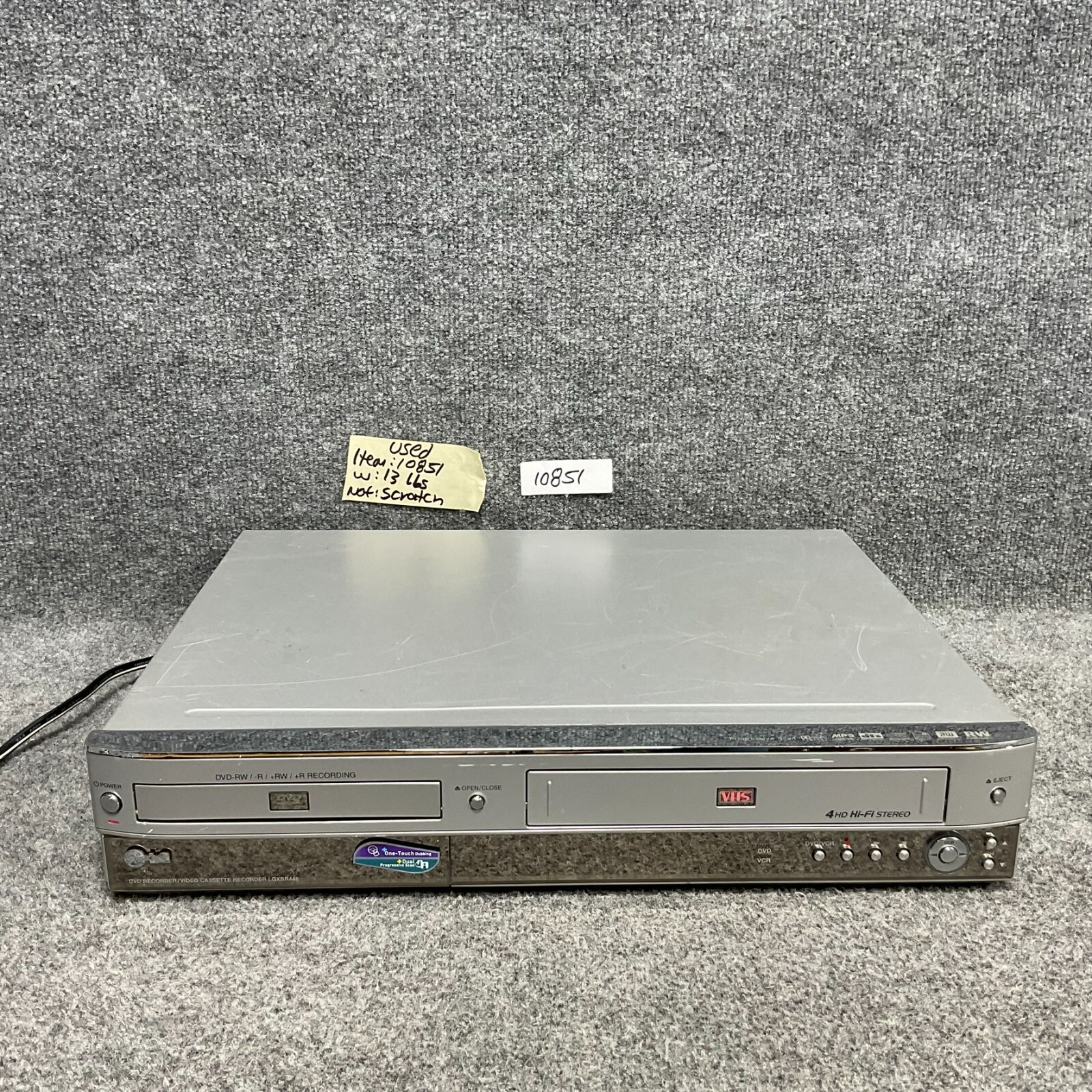 LG LGXBR446 DVD VHS Combo Player And Recorder