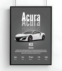 ポスター ホンダ NSX 90's Authentic Official Vintage HONDA NSX Type-S Poster NA1