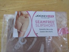 New Jockey Life Seamfree Slipshort Mid Length Size XL Brown