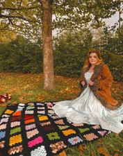 90s Does 70s Vintage Brown Faux Fur Faux Velvet Chilli Pepper Penny Lane Coat 14