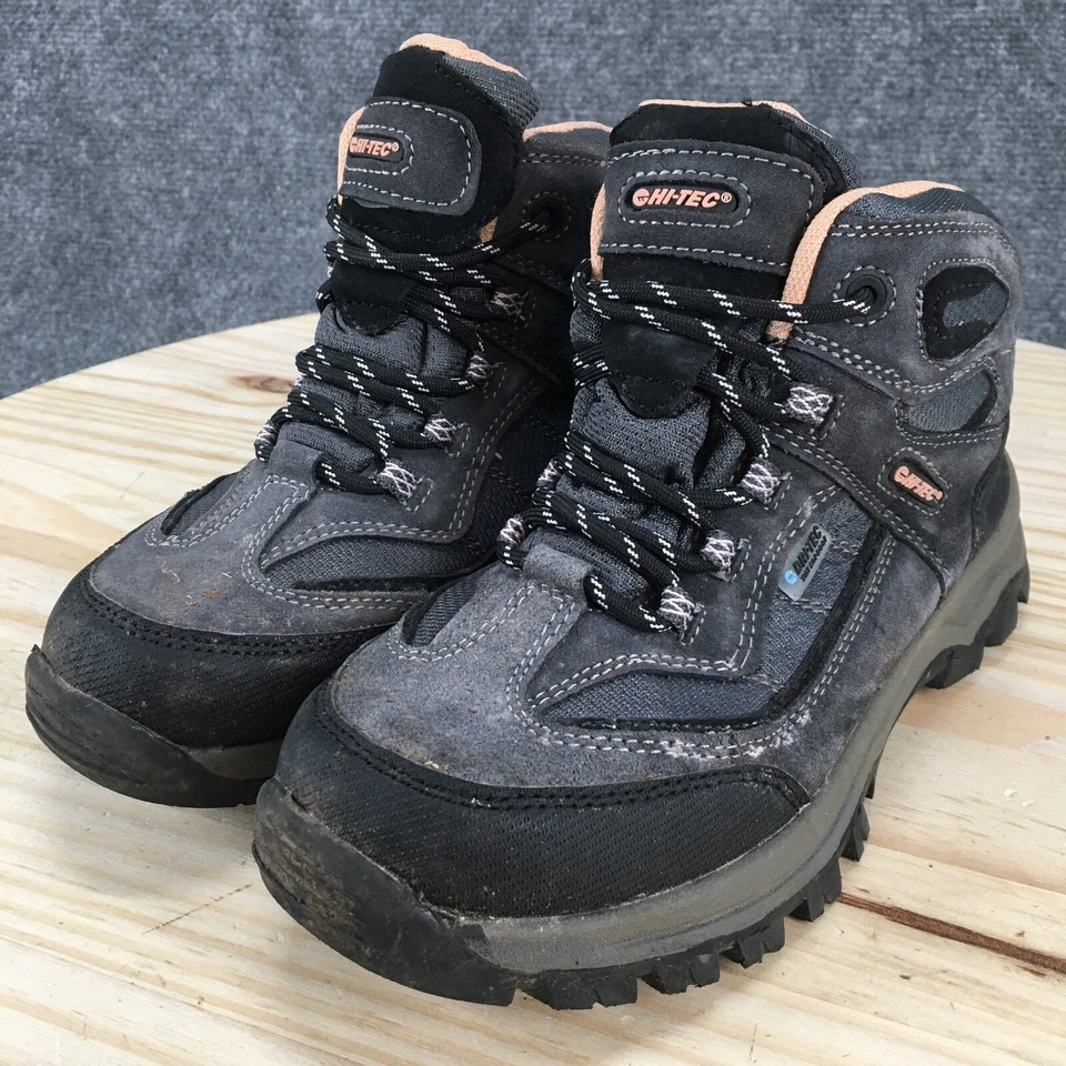 Hi-Tec Shoes Womens 4M Mid Lace Up Waterproof Hiking Trail Boots 31437J Grey - Image 3 of 4