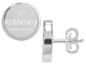 Boucles d'oreilles GUCCI ARGENT 925 Made in Italy accessoires femme design rond