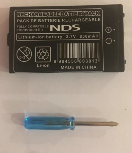 New Replacement Battery+Screwdriver for Nintendo DS Original NDS 3.7V 850mAH