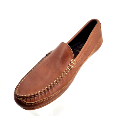 ALLEN EDMONDS MENS INTERSTATE 90 VENETIAN DRIVING LOAFER 12 TAN LEATHER Allen Edmonds Driving Moccasins - Men main image 4