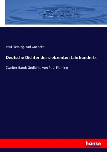 Deutsche Dichter Des Siebzenten Jahrhunderts Paul Fleming-image