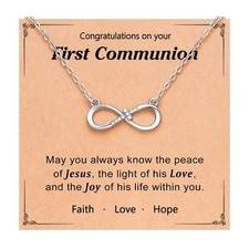 First Communion Gifts for Girls Catholic 1st Holy Communion Decorations Cross Ne