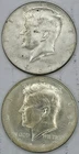 Lot of 2 Kennedy 40% Silver Half Dollars - 1965 & 1967  US Coin Lot