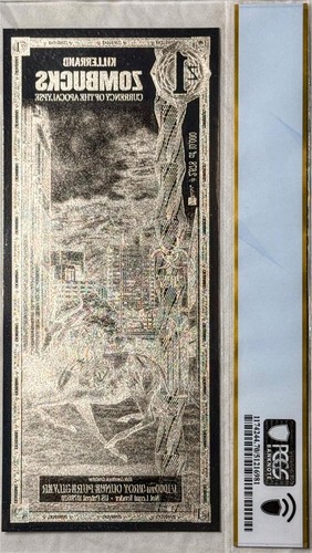 USPC 1 ZOMBUCK 2027 KILLERRAND 1/1000TH OZ PURE SILVER PCGS 70 PPQ SUPREME GEM  - Picture 6 of 7