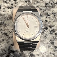 Tissot PRX white/rose gold Dial Stainless Steel Bracelet Date Men's Watch