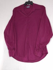 Dion Mens Size Medium Purple Button Up Collared Dress Shirt