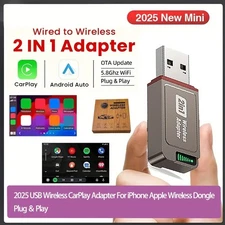  For iPhone Apple USB Wireless CarPlay Adapter Wireless Dongle Plug ＆ Play NEW