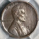 1913-S PCGS AU 55 CAC Lincoln Wheat Cent San Francisco Penny Coin (25121607D)