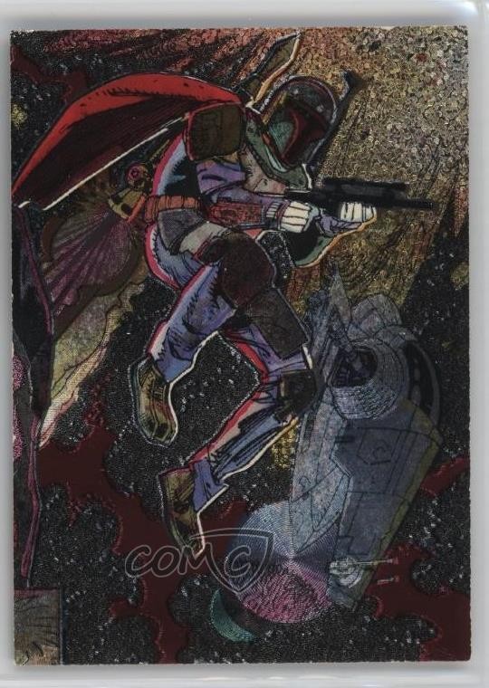 1994 Topps Star Wars Galaxy Series 2 Etched Foil Boba Fett #10 1e8j