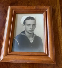 WWII Navy Salior in Uniform Framed
