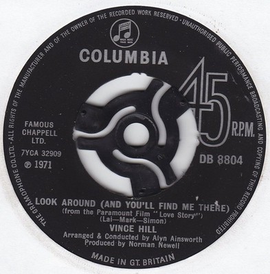 Vince Hill - Look Around (And You'll Find Me There) (From The Paramount Film 'Lo