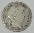 1914 Barber Half Dollar GOOD Silver 50c