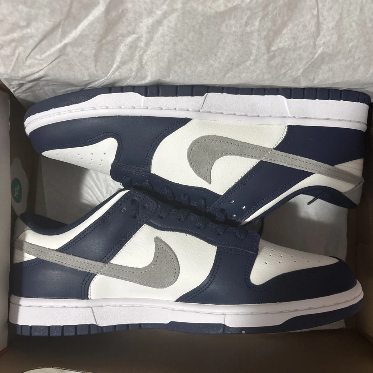 Nike Dunk Low White Midnight Navy for Sale | Authenticity