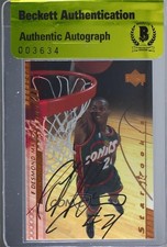 BAS 2000-01 Upper Deck Star Rookie Desmond Mason #237 Authentic Auto 3c7