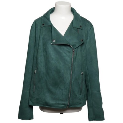 M&Co, Bikerjacke, Damen, Größe: 48, Grün, Elasthan/Polyester, Einfarbig #qTx