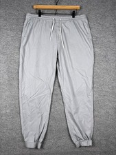 Marine Layer Saturday Pant Mens XL Grey Slim Straight Jogger Drawstring Everyday