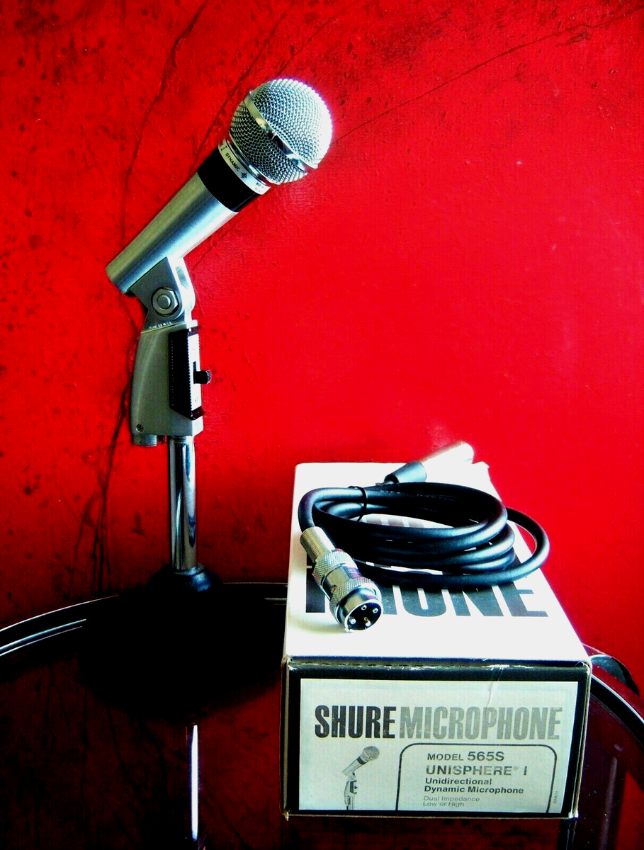 Vintage 1970's Shure 565S Dynamic cardioid microphone w