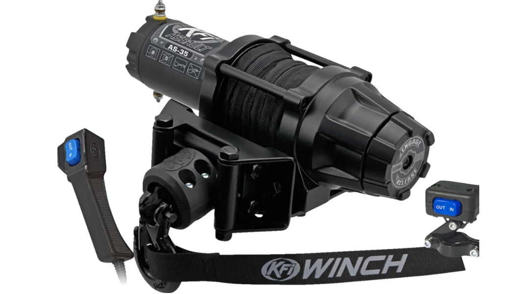 KFI AS-35 Assault Winch - 3500 Lb - Synthetic Cable AS-35 !! FAST SHIPPING !!