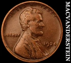 1924-D Lincoln Wheat Cent- Very Fine+ Semi Key Better Date No Reserve #J1541