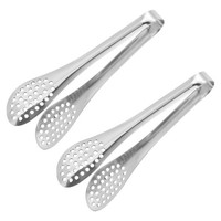 "2Stk Servierzange 7\" - Edelstahl Eiszange Mini Zange FüR Dessert Party (Silber)"
