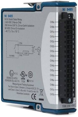 National Instruments NI 9485 cDAQ Relay Output Module, 8 Channel SSR
