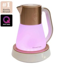 Russell Hobbs Kettle, 1.7L  Temperature Control, Colour Changing/ Calm Sounds