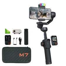 iSteady M7 Gimbal Stabilizer for iPhone,3-Axis Gimbal for Smartphone w/AI Tra...