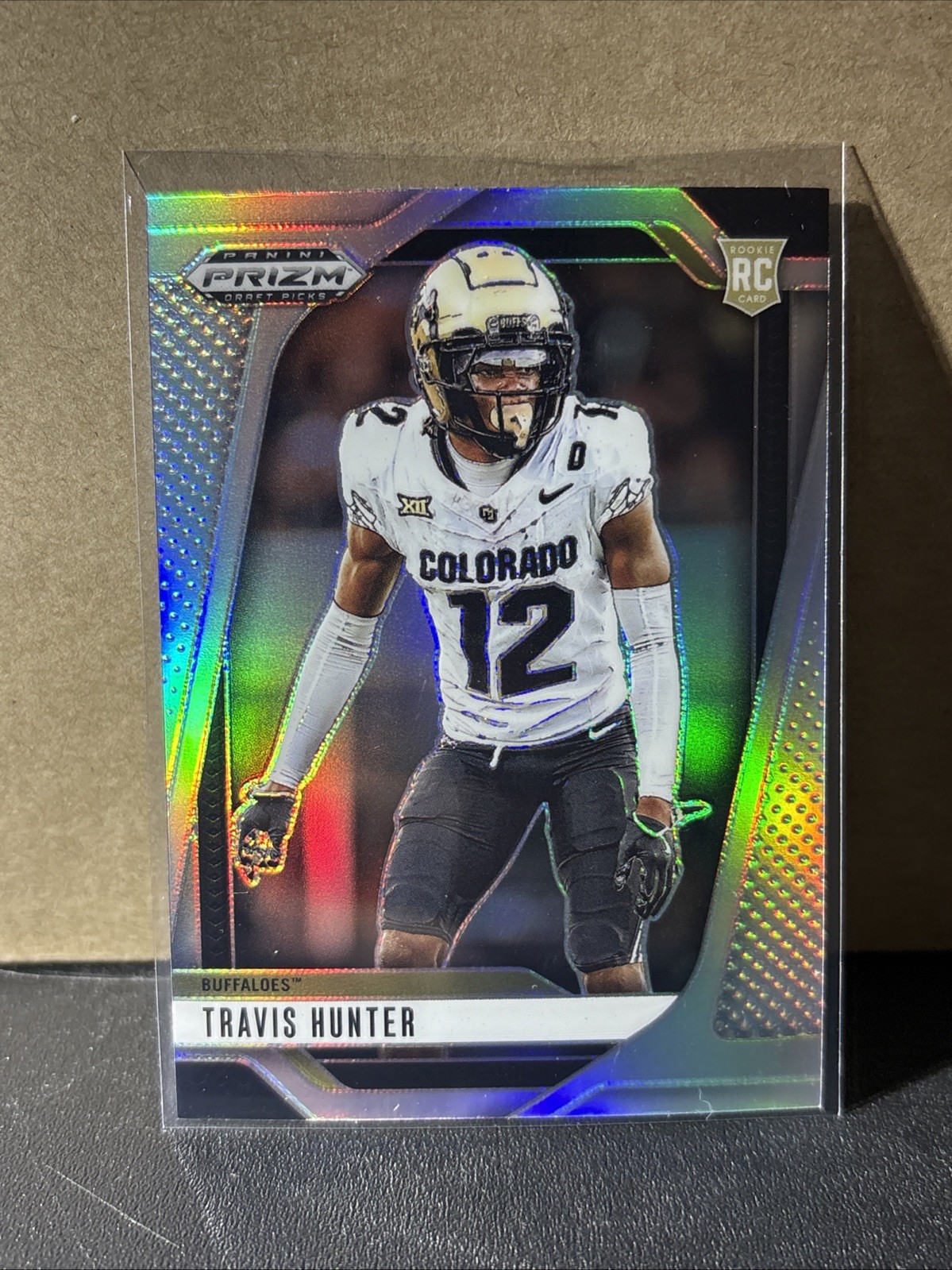 2025 Prizm Draft Picks Travis Hunter RC Silver Rookie #20 Buffaloes