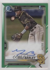 2021 Bowman Chrome Prospect Green Refractor 46/99 Jordy Barley #CPA-JBA Auto 9hx