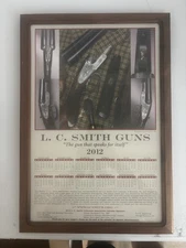 2012 LC Smith Guns Calendar with Hammerless Shotgun Art