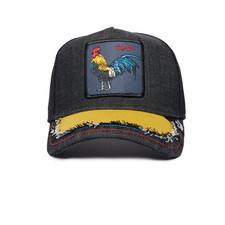 Sombrero de camionero negro Goorin Bros. Gallo Silky Cock The Farm Silky Roots