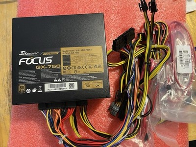 Seasonic FOCUS GX-750 80 Plus Gold Power Supply w/ Cables SSR-750FX 750W Watt
