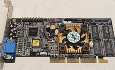 Vintage AGP VGA Card ASUS V7100PRO/32M T NVIDIA GEFORCE2 MX400 32 MB RAM
