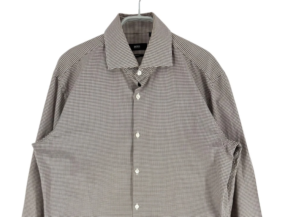 Hugo Boss Uomo Manica Lunga Slim Fit Casual Formale Taglia M - 41 16 - Immagine 3 di 4