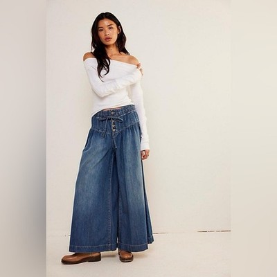 Free people We The Free Forget Me Knot Pull-On Jeans