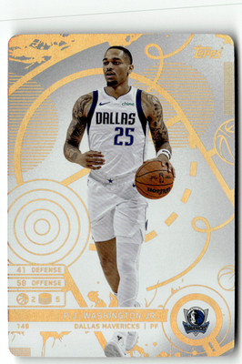 2025-26 Topps Match Attax NBA No. 149 P.J. Washington Jr. White