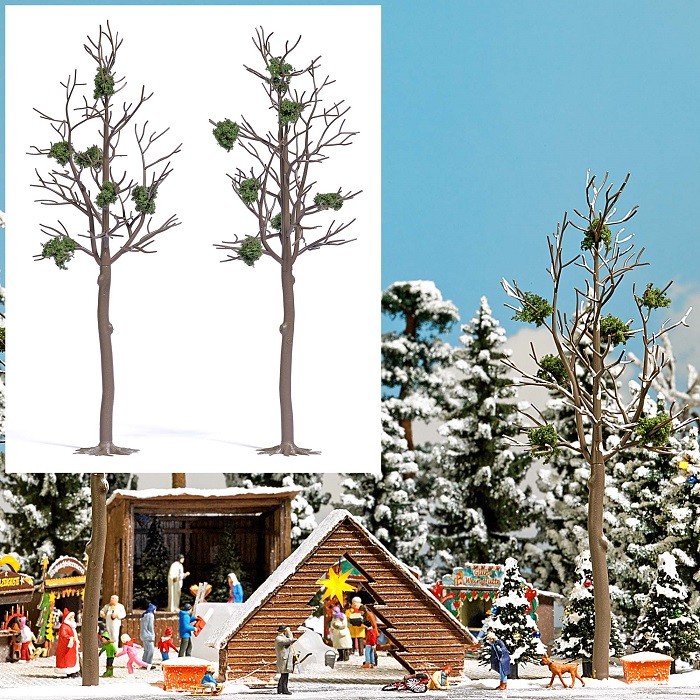 Busch 6795 - 1/87 / H0 2 Mistletoe Trees - New