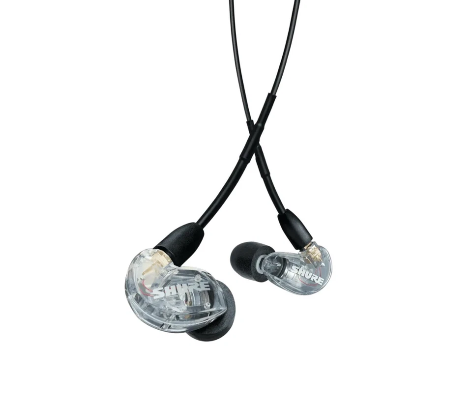 SHURE SE215 Detachable Professional Sound Isolating Earphones In-ear Clear - Image 2 of 4