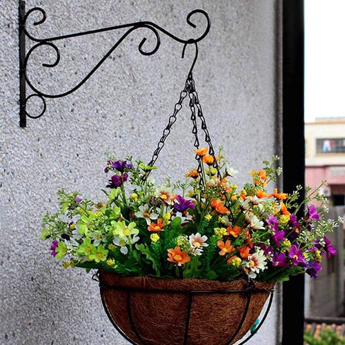 2 szt. Wiszący na ścianie uchwyt na lampkę kwiatową, uchwyt na rośliny Uchwyt ścienny Hak 25cm... - Zdjęcie 7 z 7