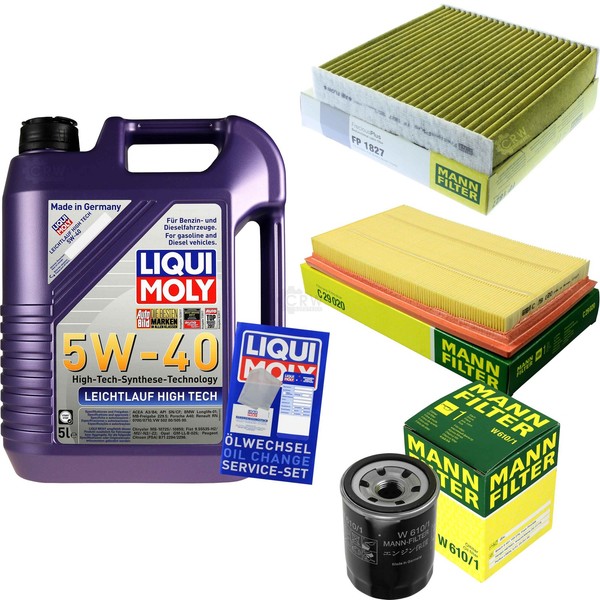 Inspektionspaket 5L Liqui Moly 5W-40 FüR Suzuki SX4 1.6 VVT 1.5 Swift IV Fiat-image